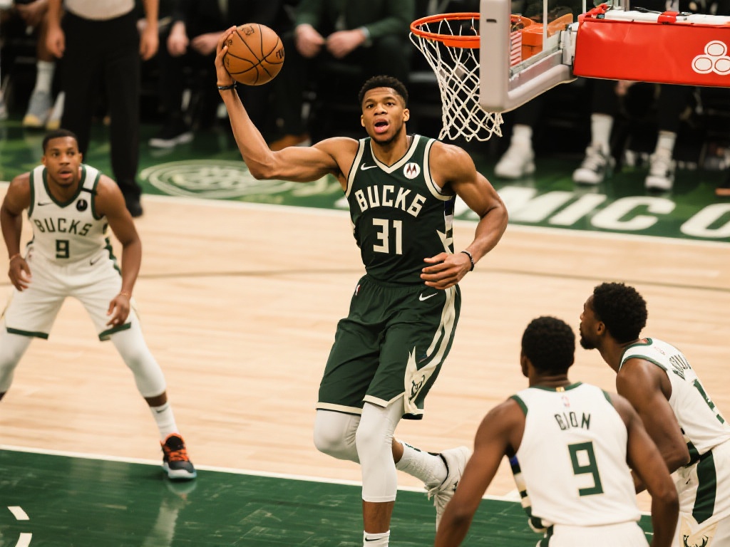 字母哥31+9难挽败局，里萨谢狂砍36分助老鹰力克雄鹿