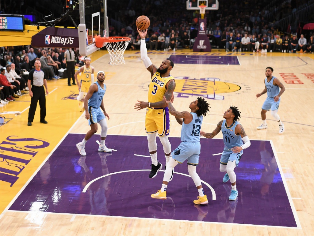 3月30日常规赛焦点战：湖人对阵灰熊精彩集锦