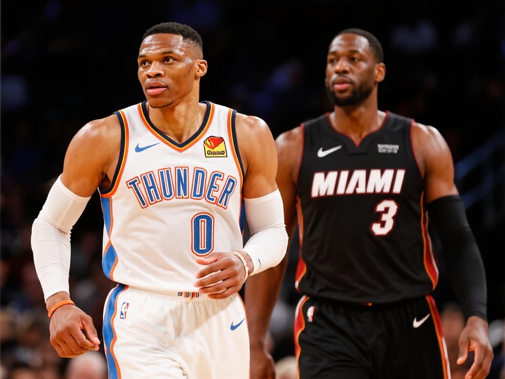 韦德:若不追求冠军,我的数据会更加惊艳 以拉塞尔·威斯布鲁克为例,他曾连续多个赛