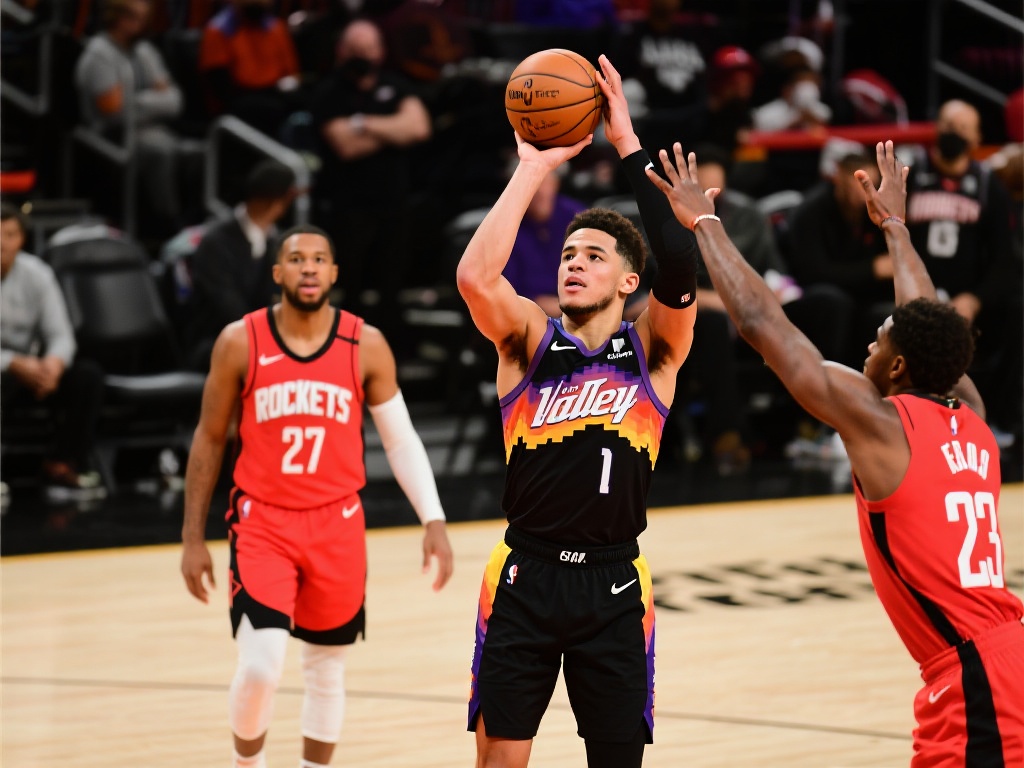 例如，在本赛季一次与火箭的交锋中，太阳队